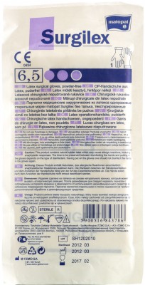 surgilex-latex-powder-free - 6,5 - gumikesztyű